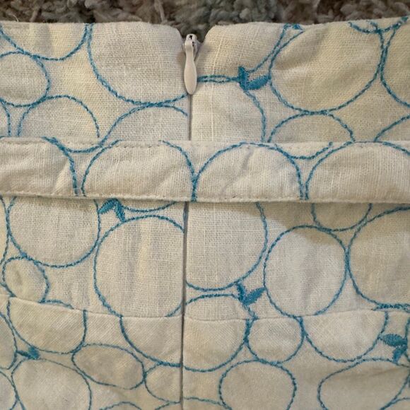 Vintage DJ & Co Cotton/Rayon Embroidered Polka Dot Skirt 12 - Picture 7 of 7